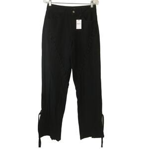 NWT Forever 21 Size 9/27 Laced and Tied Black High Waist Jeans